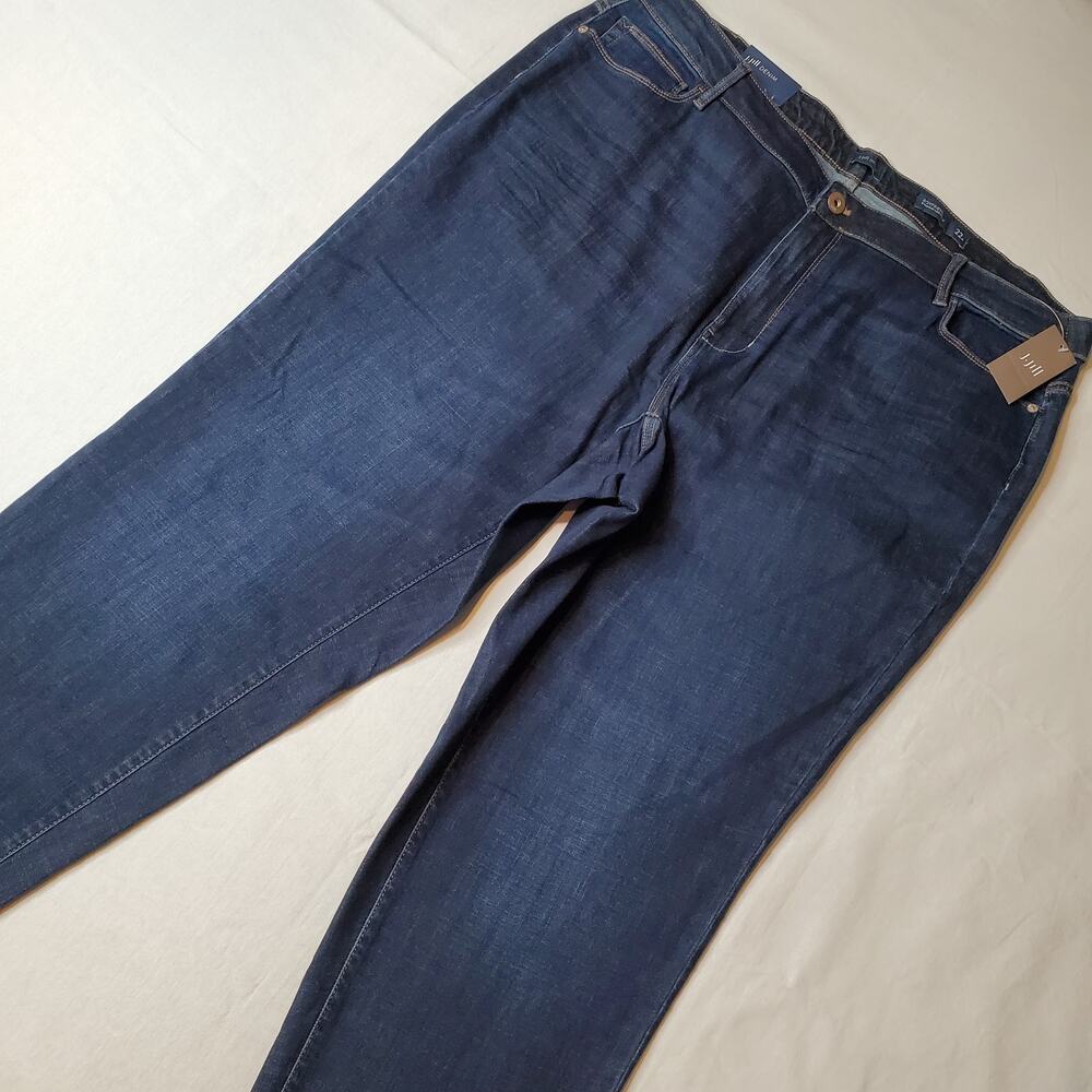 J Jill Women's Size 22W NWT Boyfriend Straight-Leg Ankle Jeans Blue